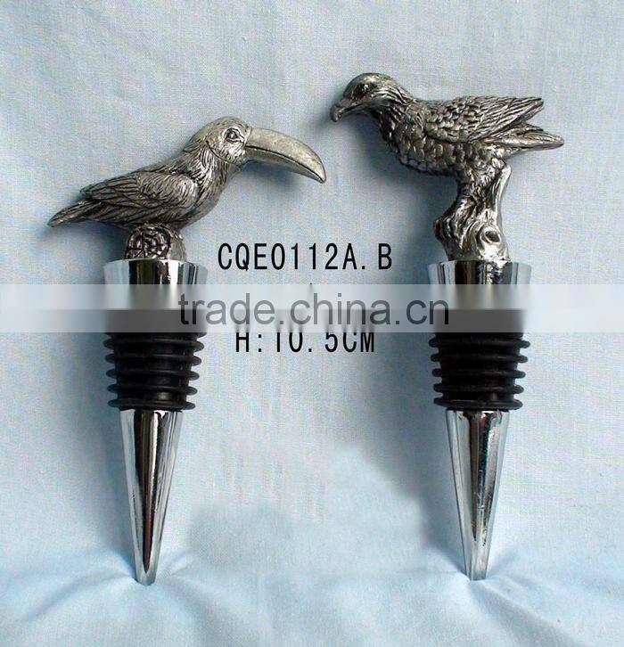 fashion animal design metal squirrel wine bottle stopper