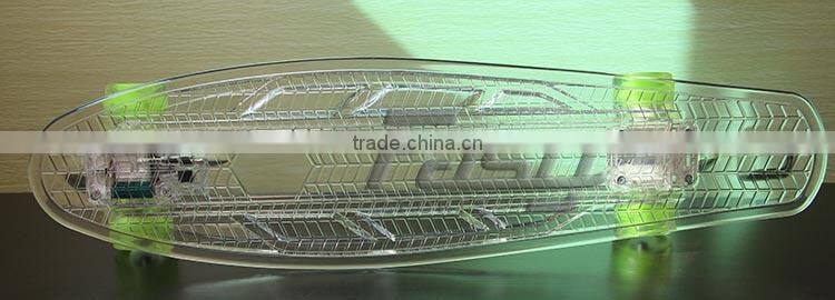 Fasy cheapest durable plastic PC skateboard