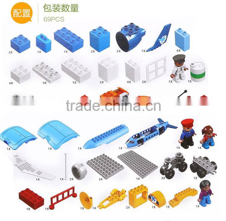 Environmental Blocks For Games Children's ! 69PCS Airport Theme Le Building Blocks Set mega blocks