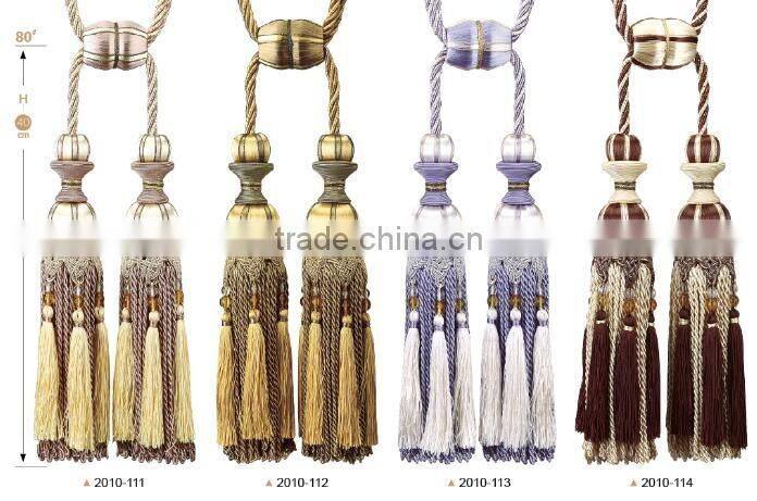 Alibaba china curtain bullion tassel tieback