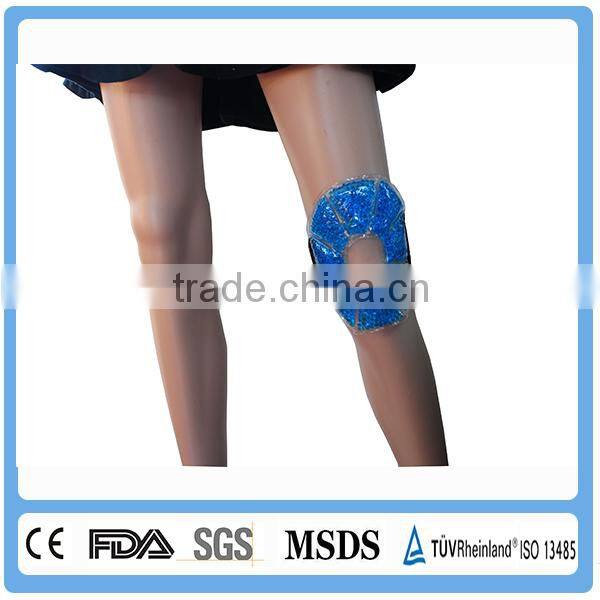 Adjustable knee wrap with ice pack