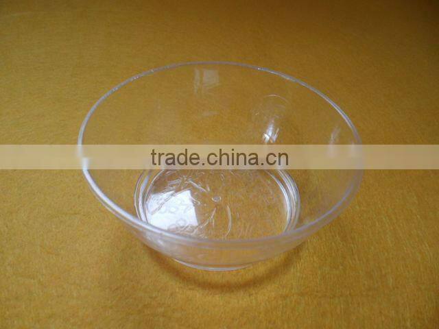Disposable plastic bowl