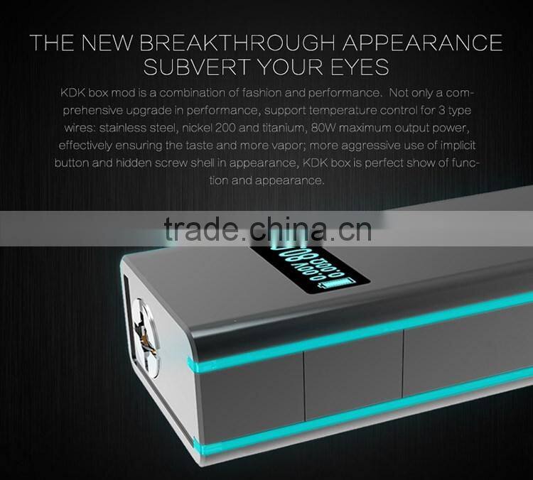 Free sample giveaway as Chinese New Year gift wholesale 80W e cigarette kit box mod has Over- Temperature Protection