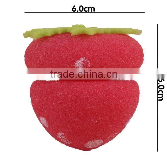 DIY Sponge Hair Curler hair roller set/ cute and beauty strawberry hair curler/ DIY magic hair curler