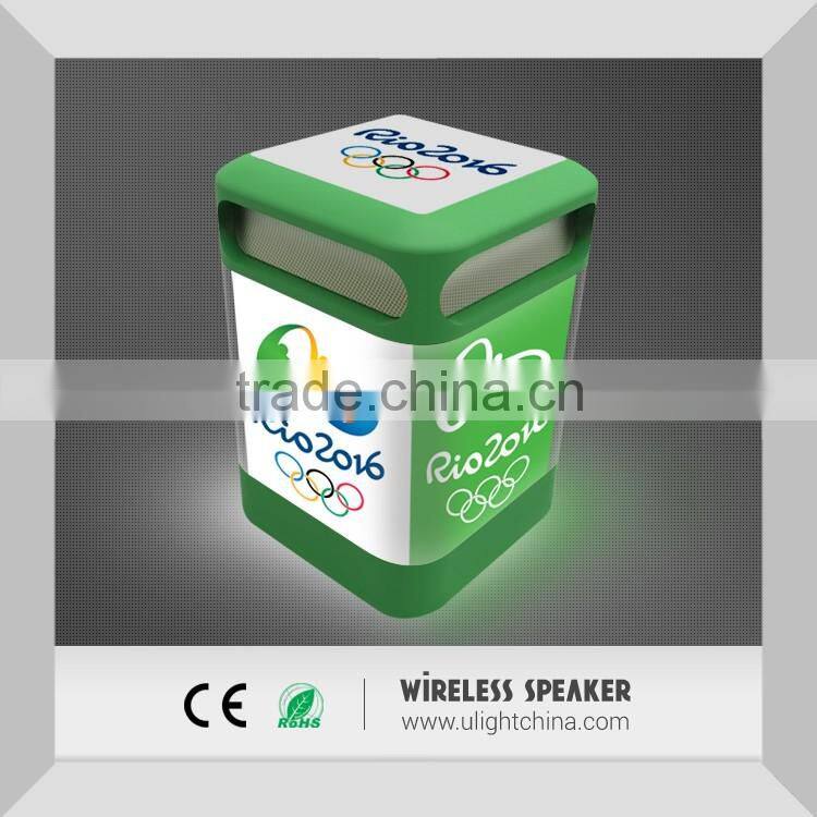 The Newest Design LED Backlight Portable Bluetooth Speaker, Wireless LED Backlight Bluetooth Speaker