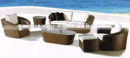 grey PE rattan waterproof hot sell garden set furniture outdoor