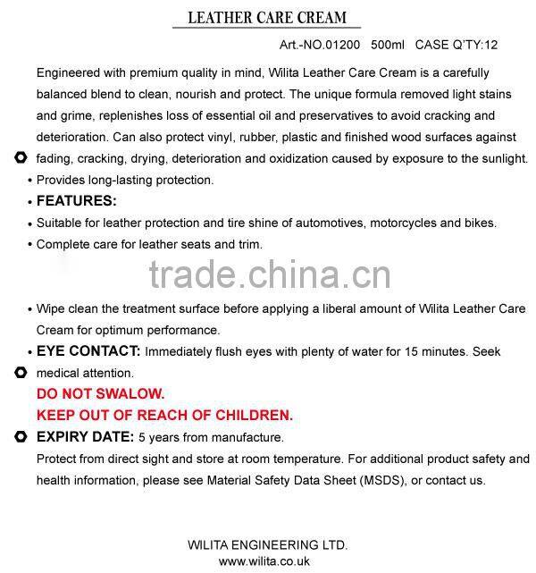 Leather Cleaner Leather Care Polish Cream Polish Cream in Car