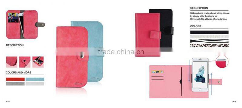 C&T Pure Window Wallet Leather Flip Folio Magnetic Skin Tpu Case Cover Card Slots for Samsung Galaxy S7