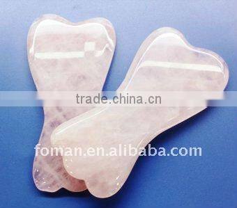90x40mm rose quartz gemstone massager