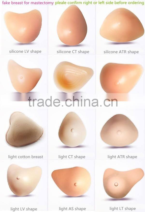 longer tail best quality soft nutural lifelike fake silicone breasts for mastectomy women prosthesis boobs silica implants new