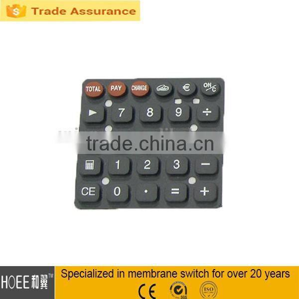 4x5 calculator color rubber keypad custom matrix rubber keypad