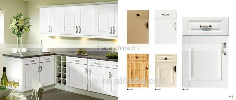 zhuv wood grain color decorative pvc kitchen cabinet door