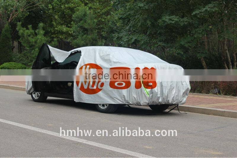 Silver Coated Aluminum Windproof Anti Dust Car cover