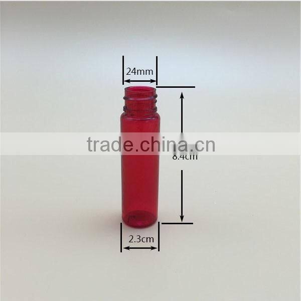 personal care use screen printing 25ml 1oz pet plastic round bottle for e-liquid perfume
