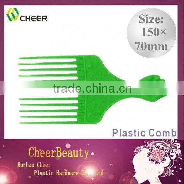 Plastic styling pik PC026/afro combs /plastic wide tooth hair comb