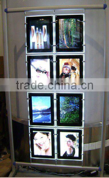 Hot advertising: pocket super slim crystal light box