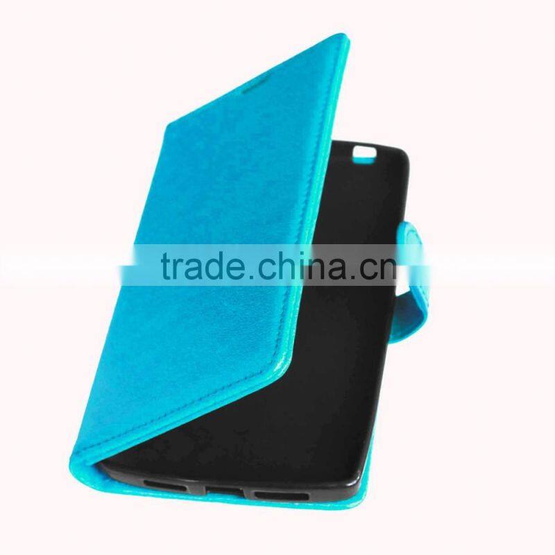 Cell Phone PU Leather Flip Card-slot Case for OnePlus 1