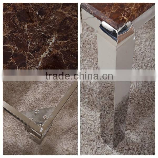 Foshan metal dining room tables furniture modern