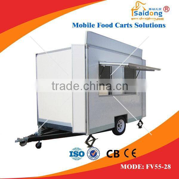 2015 Shanghai Fibreglass Food Van,Breakfast Mobile cart