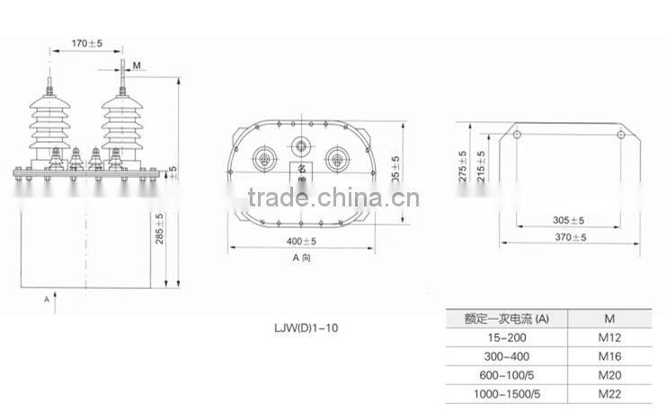 LJW(D)1-10 steel tand oil immersed type current transformer