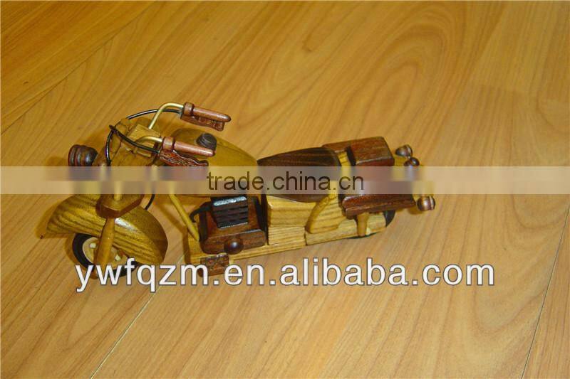 Wooden racing childrens motorcycle toy for children