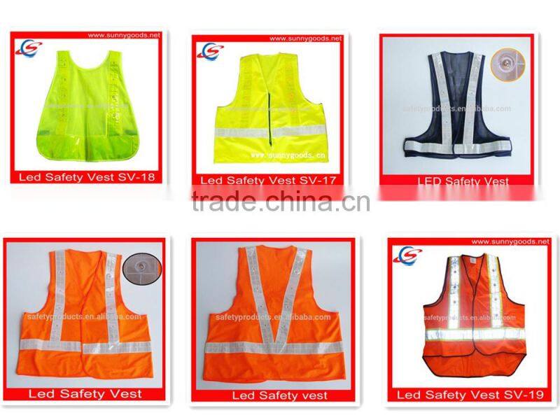 16pcs led fashion mesh safety vest