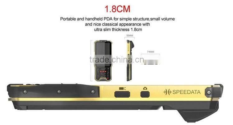buy best barcode scanner android handheld terminal with IP65 standard certification and 1.8M drop