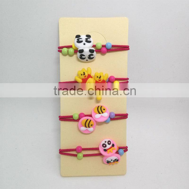 Pumpkin designs kids custom ponytails holder