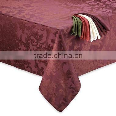 100%polyester jacquard tablecloth