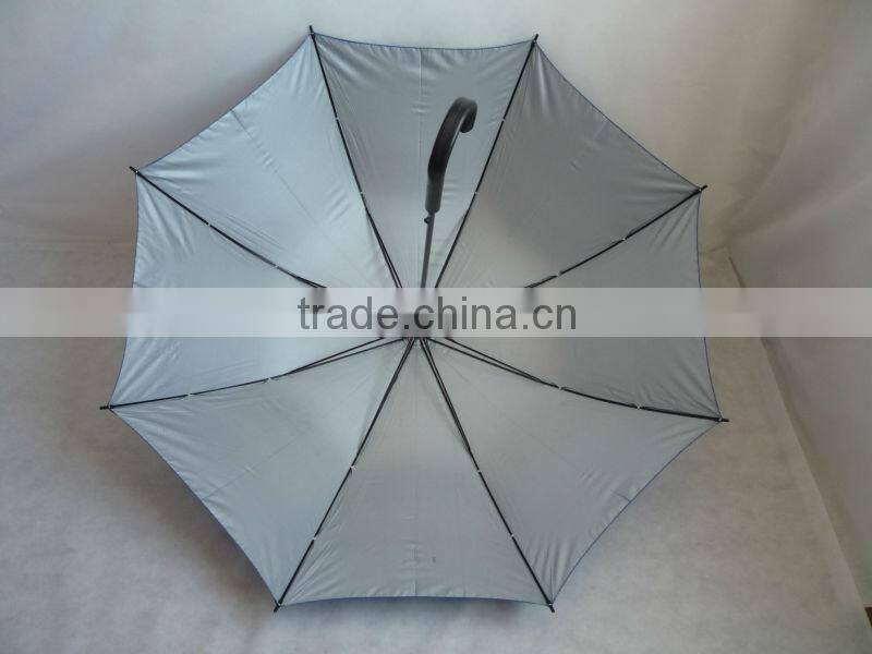 Anti-UV straight umbrella blue umbrella for sale