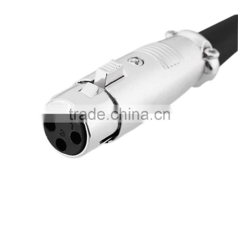 9.8ft / 3m XLR Female to 3.5mm Stereo Male Cable Wire for Phone Pad Smartphone Mixer Mixing Console Microphone Loudspeaker Com