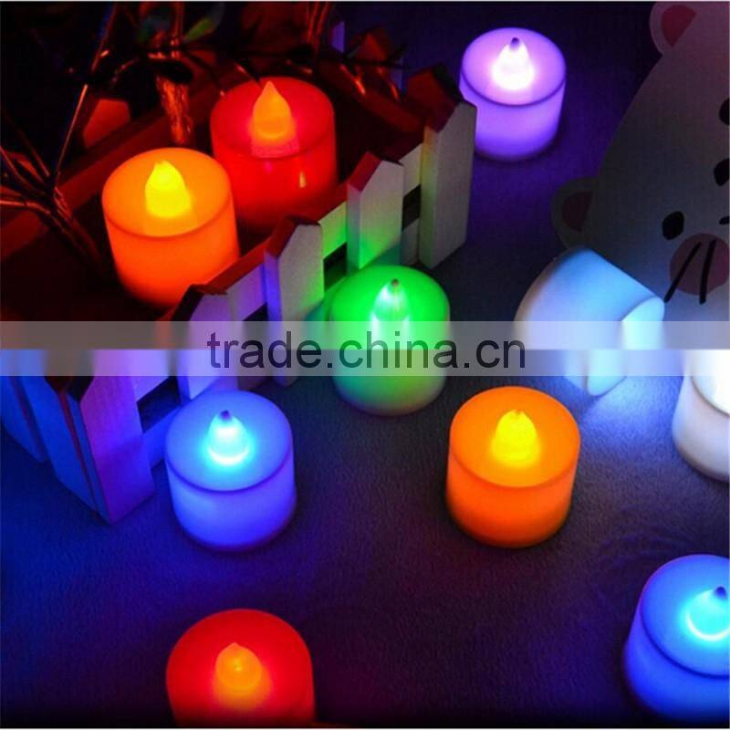 LED Lytes Flameless Candles, Multi Color Option Battery Operated Set of 3 Ivory Wax and Remote
