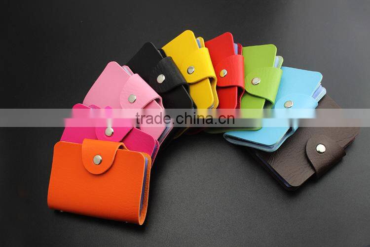 faux leather card Holder Bags Leather 24 Credit Card
