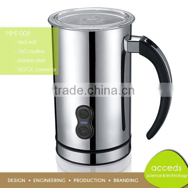 Stainless Steel New Design Magnetic Italian GS Electric Milk Frother