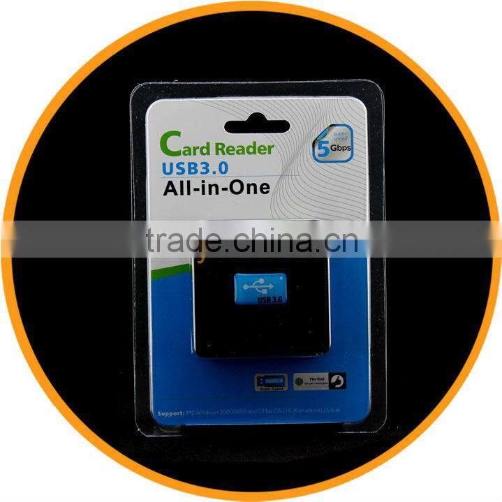 5Gbps High Speed USB 3.0 All in 1 SD TF CF XD M2 MS External Card Reader Adapter Black from dailyetech