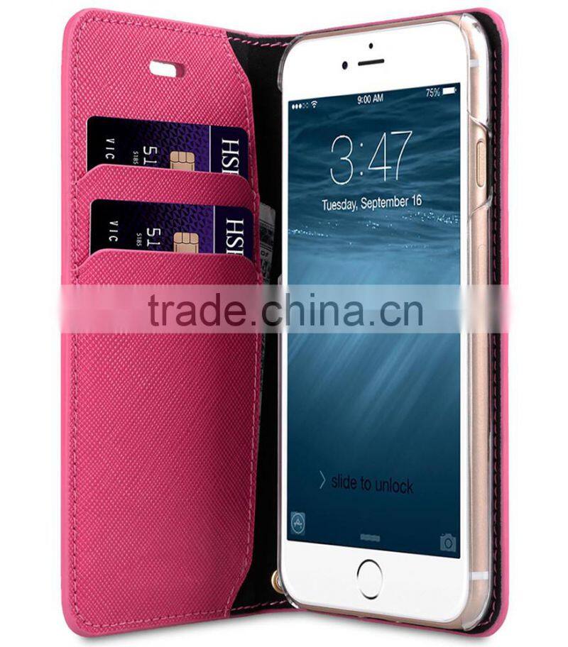 2016 Fashion Mobile Phone Case Wallet CASE PU Leather Case for Apple iPhone 7 (4.7")