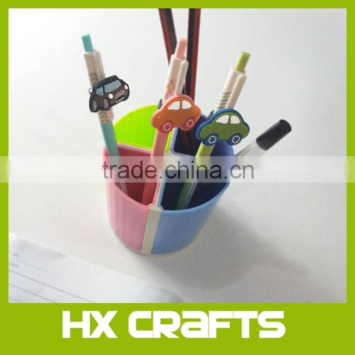 2D/3D Cartoon Characters Soft PVC Rubber pencil tops decoration