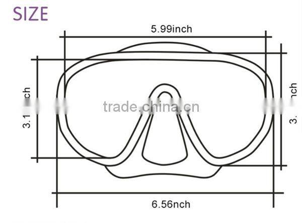 Scuba Diving Mask Snorkel Glasses Set Silicone Swimming Pool Equipment Swimming Accessories 2016 NEW 3 COLORS