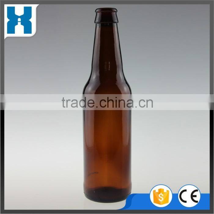 330ML EMPTY GLASS BEER BOTTLE WITH CROWN CAP