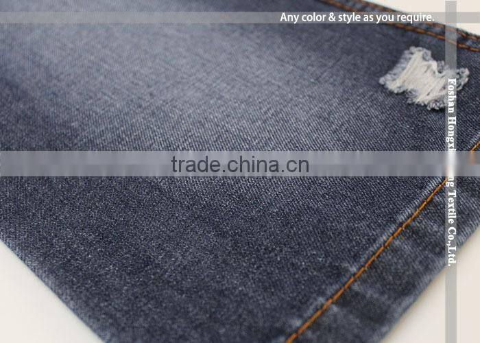 2017 new cotton polyester denim jeans fabric for men's apparels
