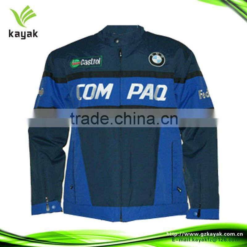 Printed waterproof reflective Men's yellow motorcycle jacket