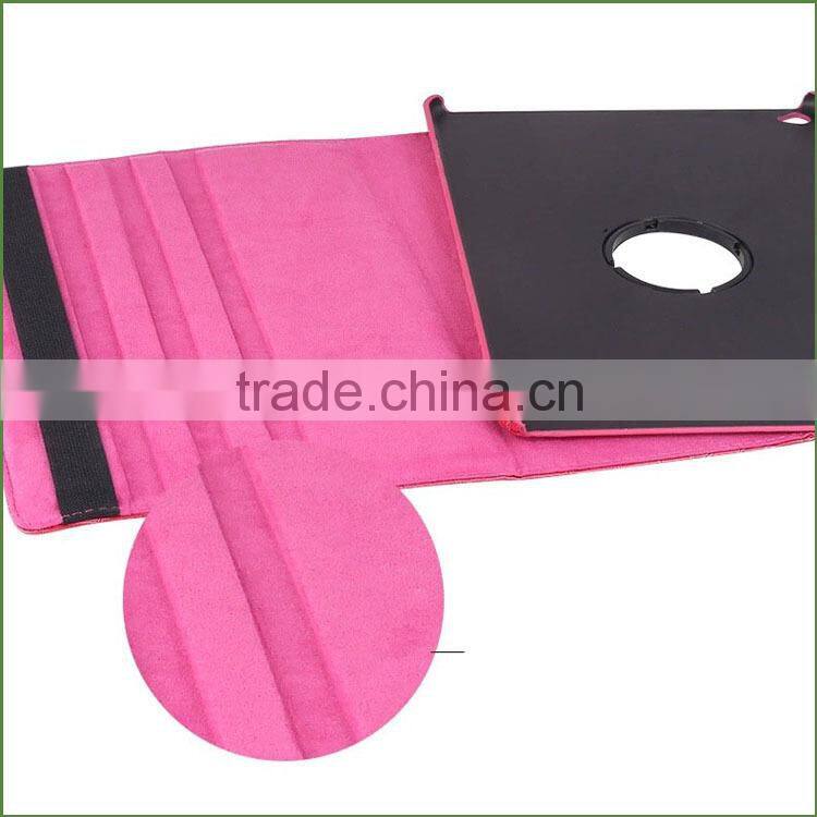 PU leather Rotating case For iPad Air case , lowest price rotating flip leather case for iPad 5/Air