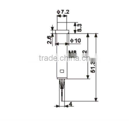 Indicator lamp 220v neon pilot lamp mini LED Signal light
