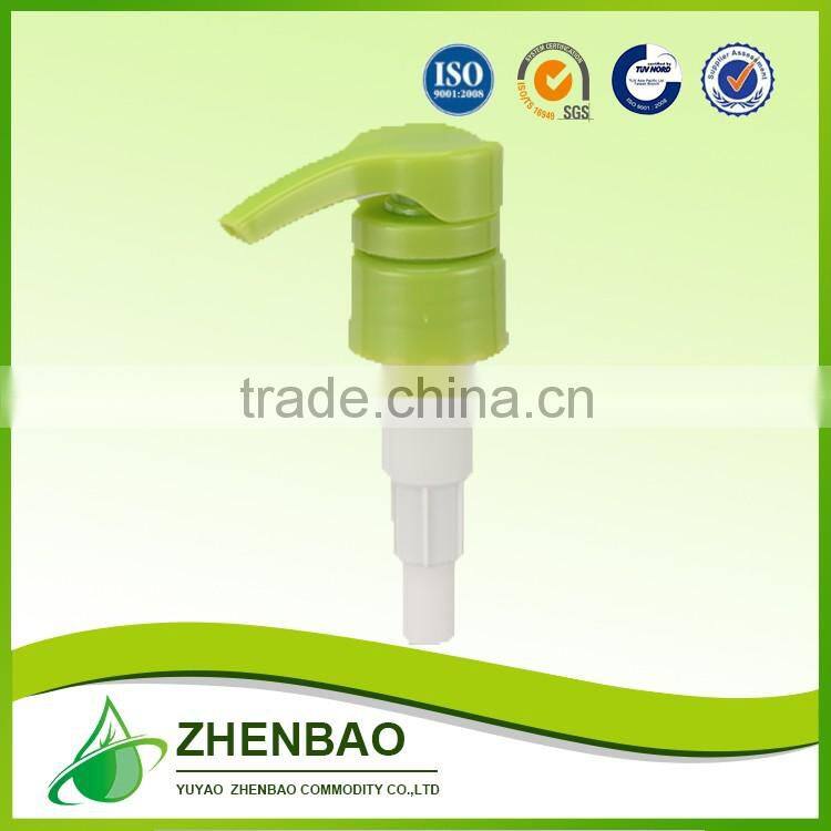 Top sale guaranteed quality hand soap lotion pump 28/410 smooth from Zhenbao factory