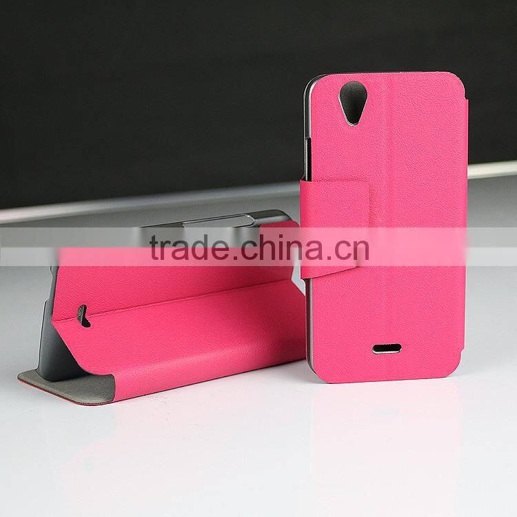 Alibaba express kickstand leather case for wiko Birdy , pu leather case for wiko Birdy