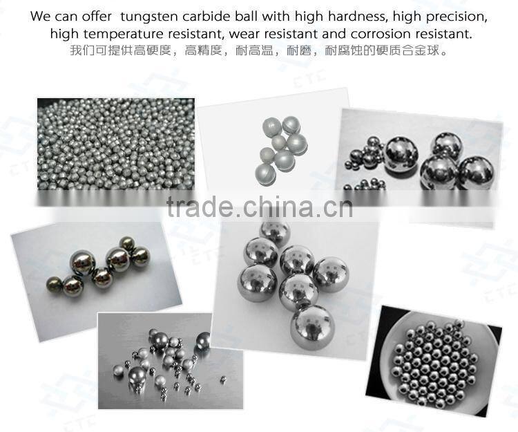 High quality carbide balls and valvet used in sand containing w