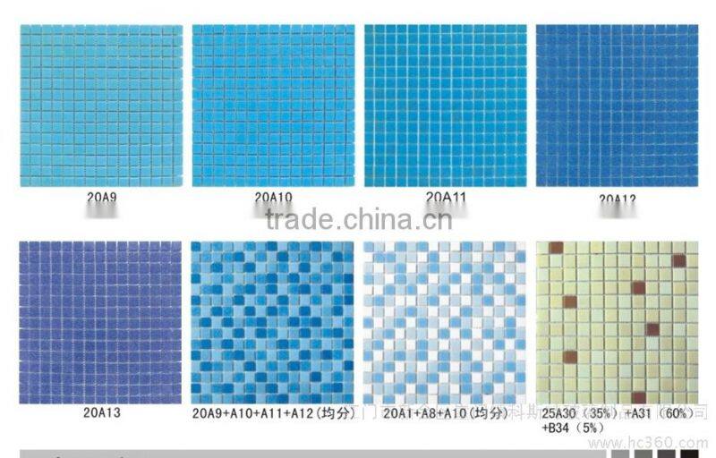 rainbow mosaic tile (crystal glass)