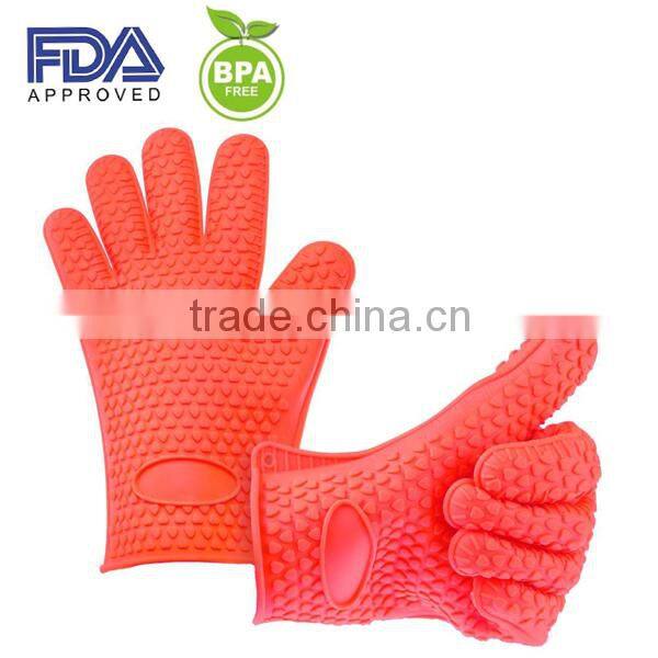 fancy silicone rubber gloves/custom oven silicone glove
