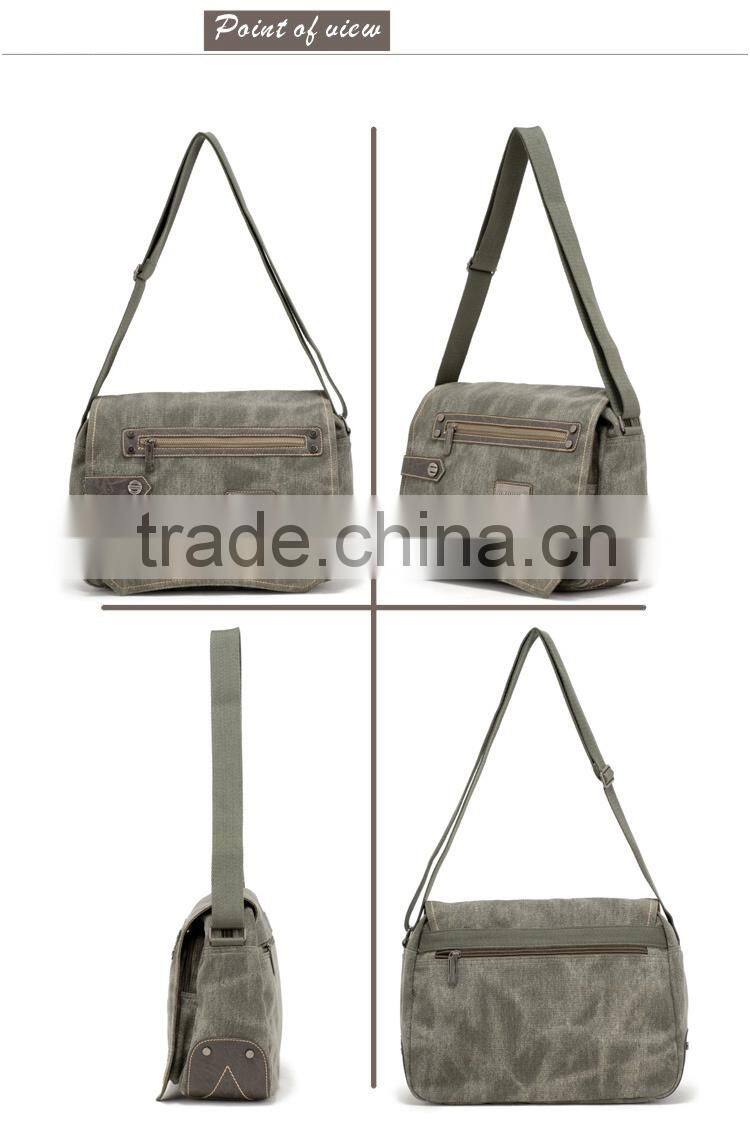 Vintage Canvas Messenger Bag Men Messenger Bag School Canvas Crossbody Bag Men Shoulder Bag Canvas Sling Bags for School