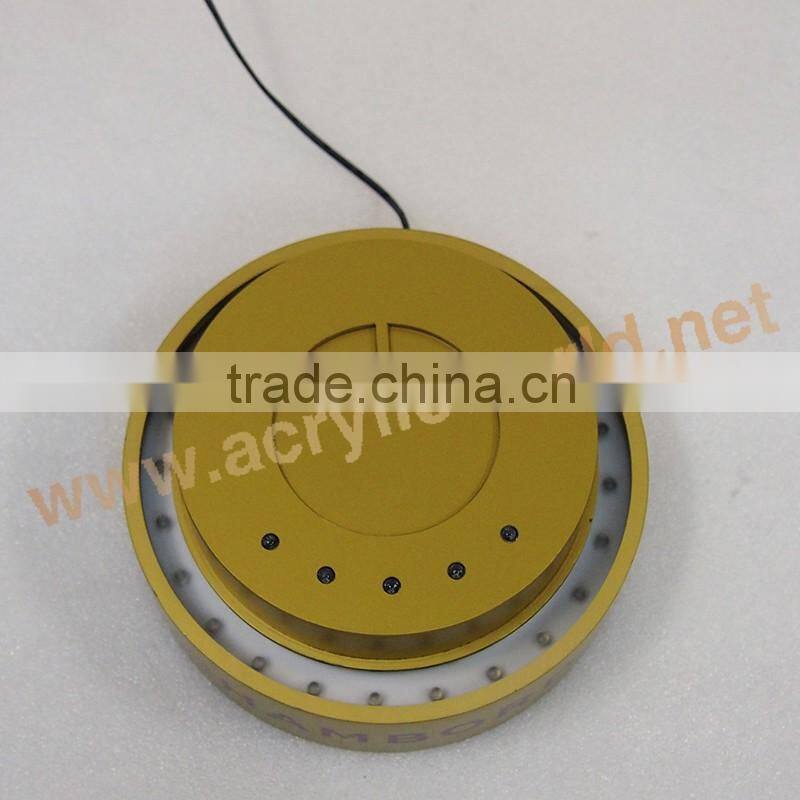 ice mountain design liquor display case with led light